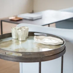 Plateau - Mist Gold Organic - O 48 Cm