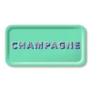 Plateau Champagne - 43 X 22 Cm - Seafoam