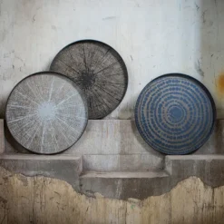 Plateau En Bois Black Slide - O 92 Cm