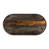 Plateau En Verre - Bronze Organic - Oblong - 71 X 36 Cm