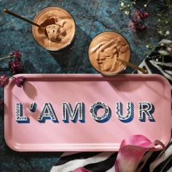 Plateau L'Amour - 32 X 15 Cm - Light Pink