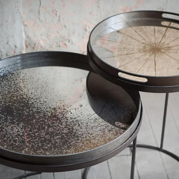 Plateau Miroir - Bronze Mirror - O 61 Cm