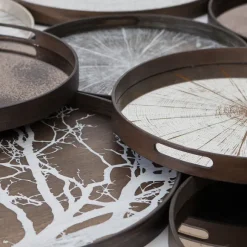 Plateau Miroir - Slice Mirror - O 48 Cm