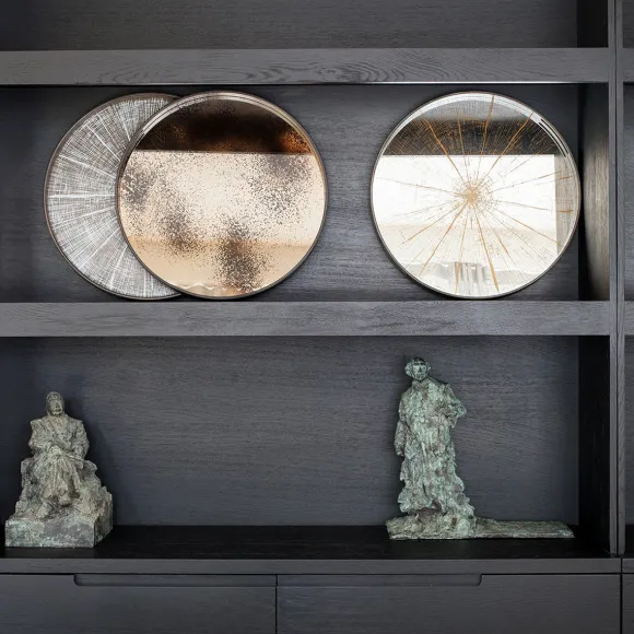 Plateau Miroir - Slice Mirror - O 48 Cm