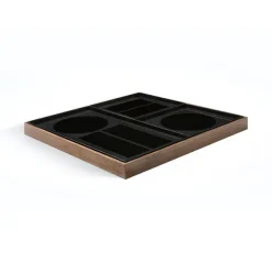 Plateau Organisateur De Bureau Charcoal Walnut