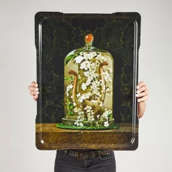 Plateau Rectangle Dinocloche En Bouleau - 61 X 46 Cm