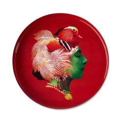 Plateau Rond Canarbella En Fer - O 33 Cm