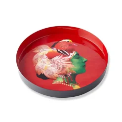 Plateau Rond Canarbella En Fer - O 33 Cm