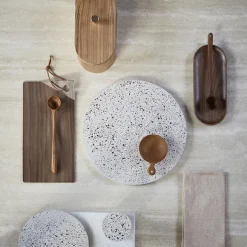 Plateau Rond En Beton - Terrazzo