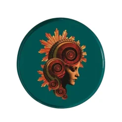 Plateau Rond Muse En Fer - ? 33 Cm