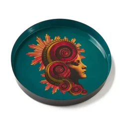 Plateau Rond Muse En Fer - ? 33 Cm