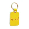 Porte-clés Boobs Cuir - Jaune Clair