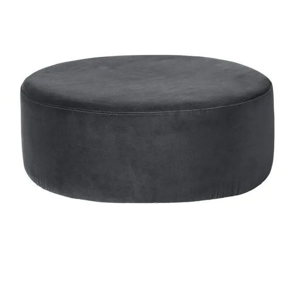 Pouf Velours Wind - Gris