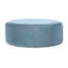 Pouf Wind Velours Bleu Pastel