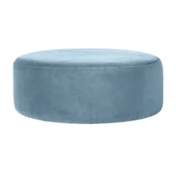 Pouf Wind Velours Bleu Pastel