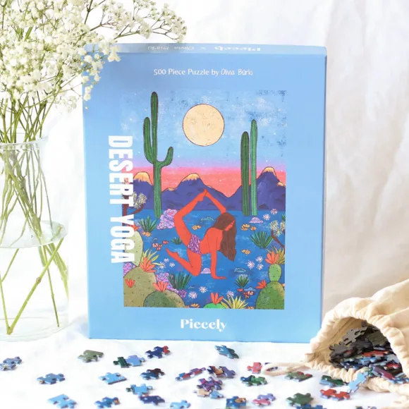 Puzzle Desert Yoga By Olivia Burki - 500 Pieces