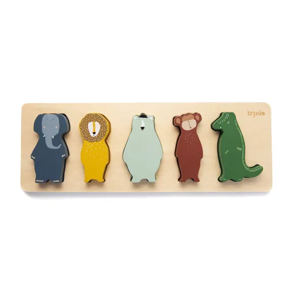 Puzzle Formes Animaux En Bois
