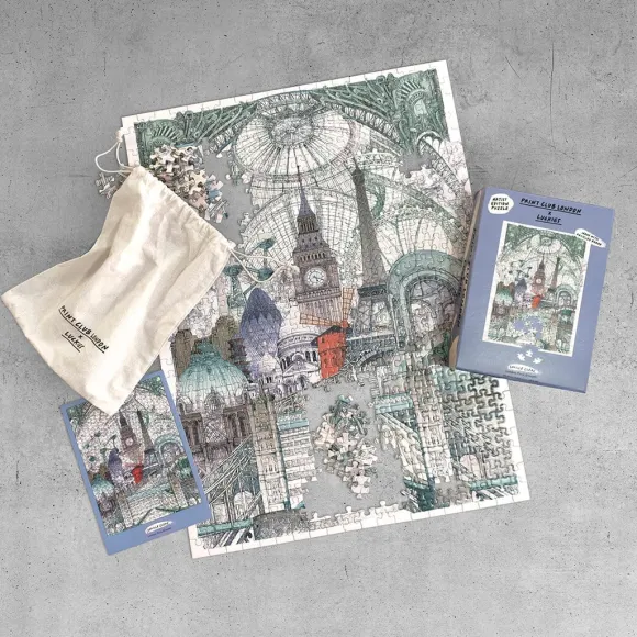 Puzzle London Paris Brussels - Lucille Clerc - 500 Pieces