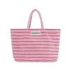 Sac Weekend A Rayures - Baby Pink & Ski Patrol Red