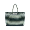 Sac Weekend A Rayures - Sea Foam & Deep Teal