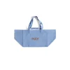 Sac Weekend En Coton Recycle - Bleu Ciel
