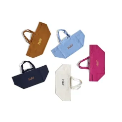 Sac Weekend En Coton Recycle - Bleu Ciel