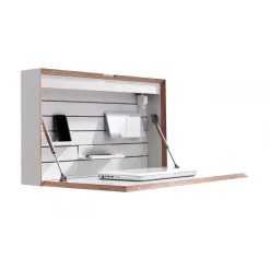 Secretaire Flatbox Avec Lampe Led - Blanc