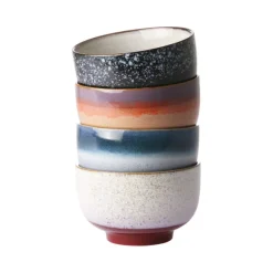 Set De 4 Bols Ceramique 70'S Noodls