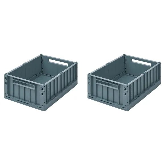 Set De 2 Caisses Weston M - Bleu Baleine