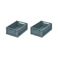 Set De 2 Caisses Weston S - Bleu Baleine
