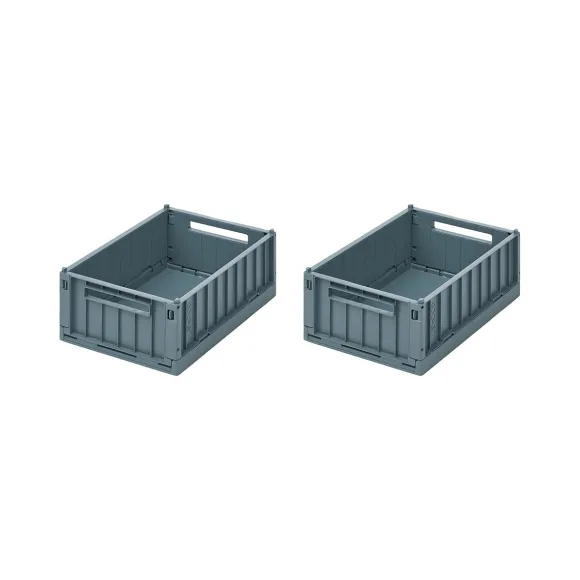 Set De 2 Caisses Weston S - Bleu Baleine
