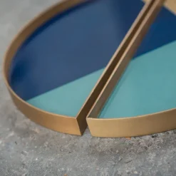 Set De 2 Mini Plateaux Geometriques Half Moon