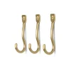 Set De 3 Pateres Curvature Laiton