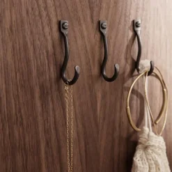 Set De 3 Pateres Curvature Laiton