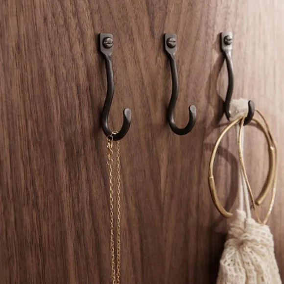 Set De 3 Pateres Curvature Laiton