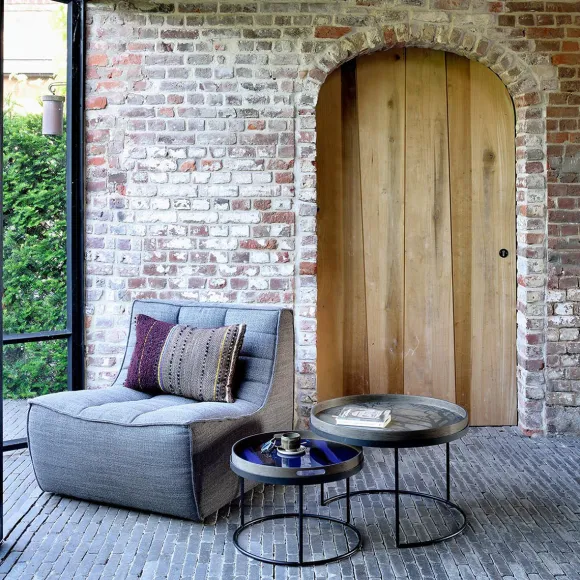 Set De 2 Tables Basses Pour Plateaux Ronds - O 62 Cm & O 49 Cm