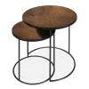 Set De 2 Tables D'Appoint Heavy Aged Bronze