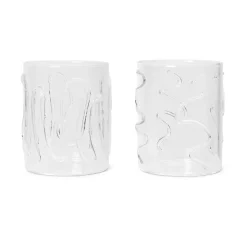 Set De 2 Verres Doodle - Transparent