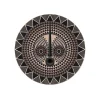 Set De Table Rond Masque Africain Maswa En Vinyle - O 38 Cm