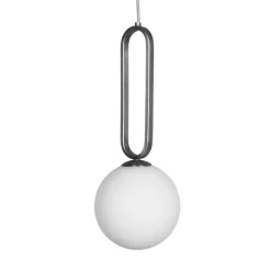 Suspension Cime Argent Globe 20 Cm