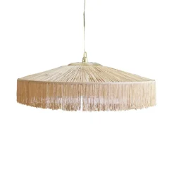 Suspension Parasol Franges - O 70 Cm - Naturel