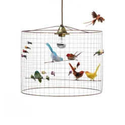 Suspension Petite Voliere Mathieu Challieres - H 36 X O 45 Cm