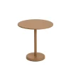 Table A Cafe Linear Steel Burnt Orange - O 70 X H 73 Cm