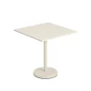 Table A Cafe Linear Steel Off-White - 70 X 70 X H 73 Cm