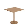 Table A Cafe Linear Steel Burnt Orange - 70 X 70 X H 73 Cm