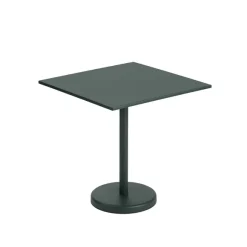 Table A Cafe Linear Steel Dark Green - 70 X 70 X H 73 Cm