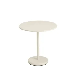 Table A Cafe Linear Steel Off-White - O 70 X H73 Cm
