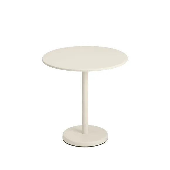 Table A Cafe Linear Steel Off-White - O 70 X H73 Cm