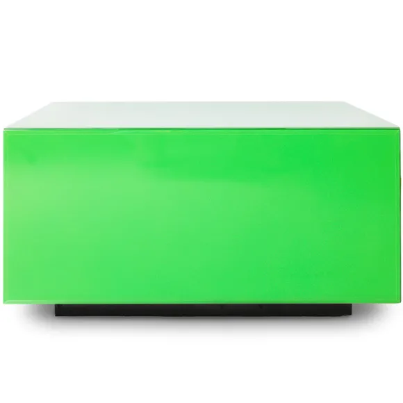 Table Basse Bloc Miroir - 60 X 60 X 32 Cm - Athletic Vert