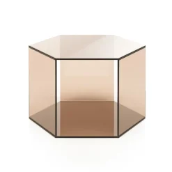 Table Basse Hexagon - H 35 X 48 X 55 Cm - Bronze